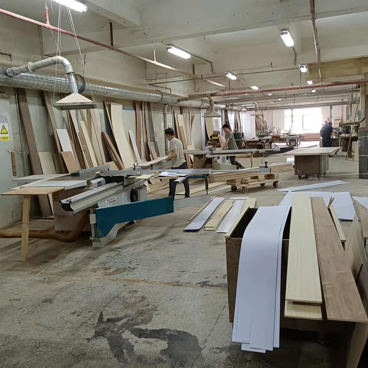 Cutting area at Junhao Wood factory